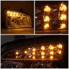 LED DRL Halo Sequential Projector Headlights<br>19-22 Kenworth T880