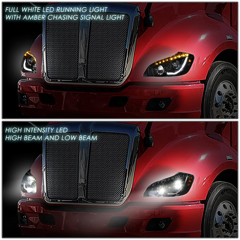 LED DRL Sequential Headlights<br>13-21 Kenworth T680