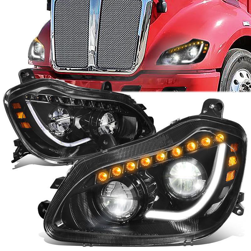 LED DRL Sequential Headlights<br>13-21 Kenworth T680