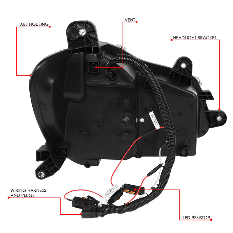 LED DRL Sequential Headlights<br>13-21 Kenworth T680