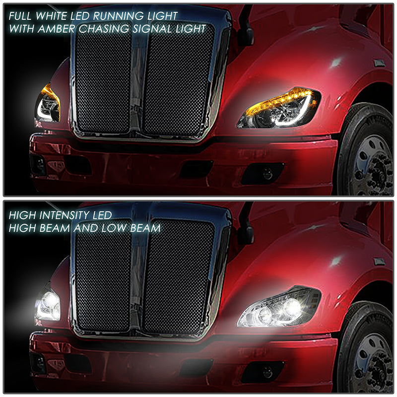 LED DRL Sequential Headlights<br>13-21 Kenworth T680