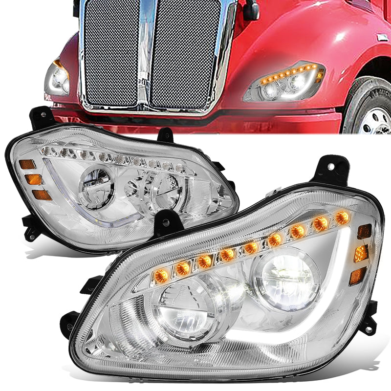 LED DRL Sequential Headlights<br>13-21 Kenworth T680