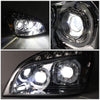 LED DRL Sequential Projector Headlights<br>08-17 Freightliner Cascadia