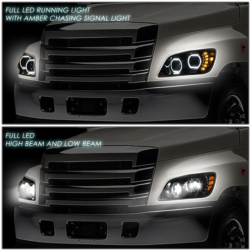 LED DRL Halo Sequential Headlights<br>06-17 Hino 338 268 258