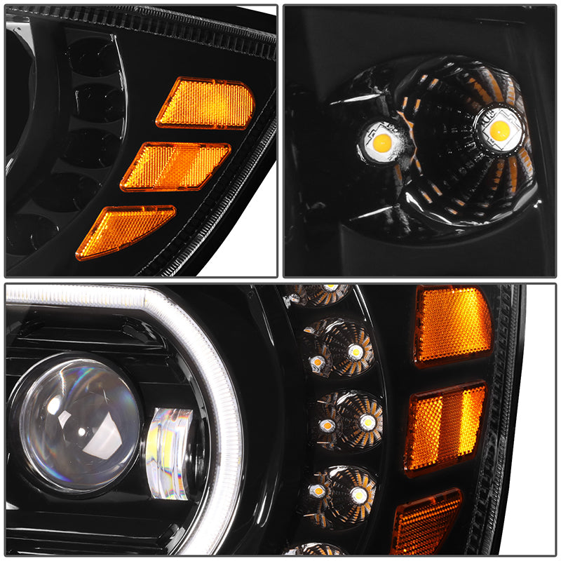 LED DRL Halo Sequential Headlights<br>06-17 Hino 338 268 258