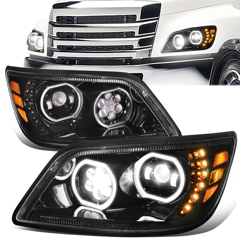 LED DRL Halo Sequential Headlights<br>06-17 Hino 338 268 258