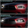 LED DRL Sequential Projector Headlights<br>11-14 Dodge Charger