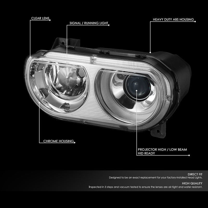 Projector Headlights<br>08-14 Dodge Challenger