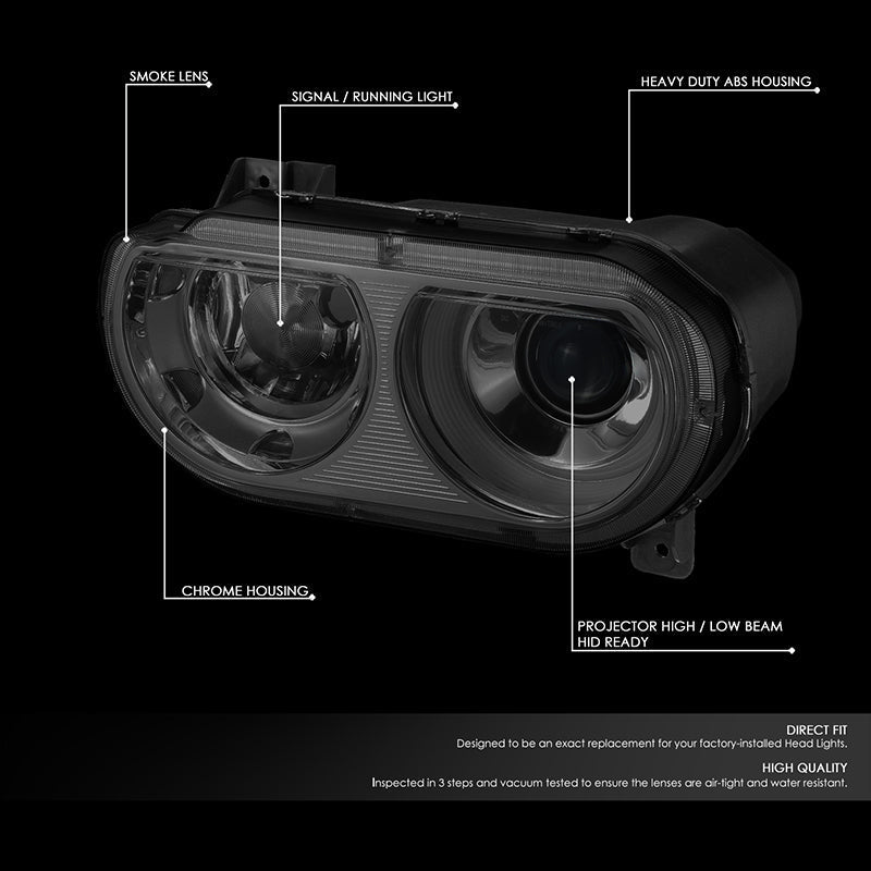 Projector Headlights<br>08-14 Dodge Challenger