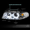 LED DRL Halo Projector Headlights<br>99-01 Audi A4 Quattro