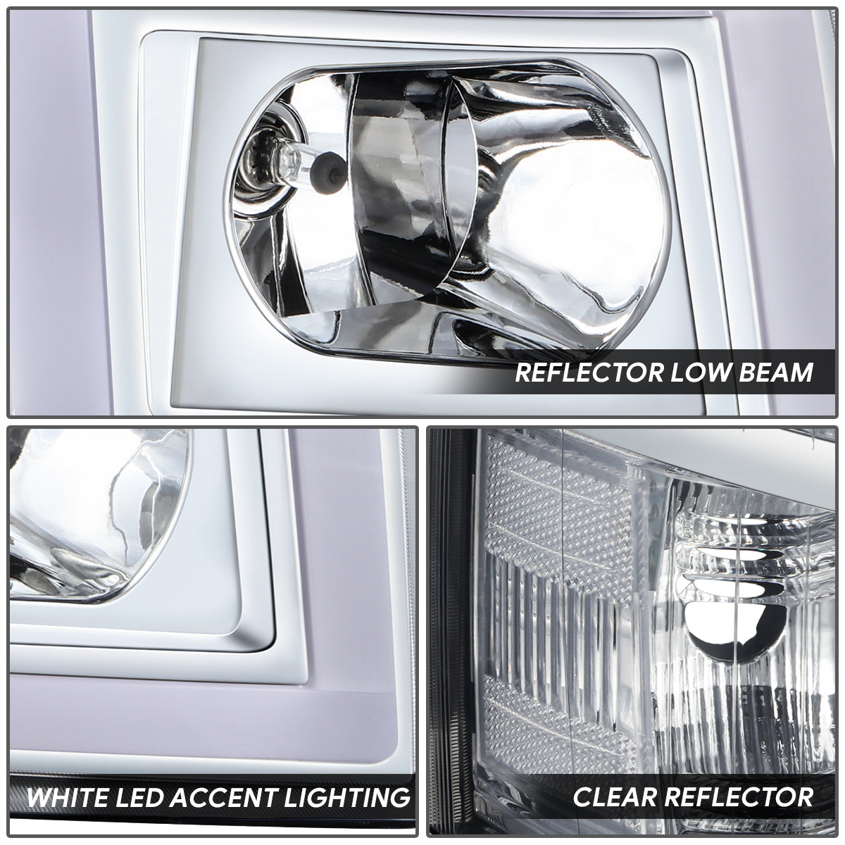 Factory Style Headlights<br>07-13 Chevy 1500 2500HD 3500