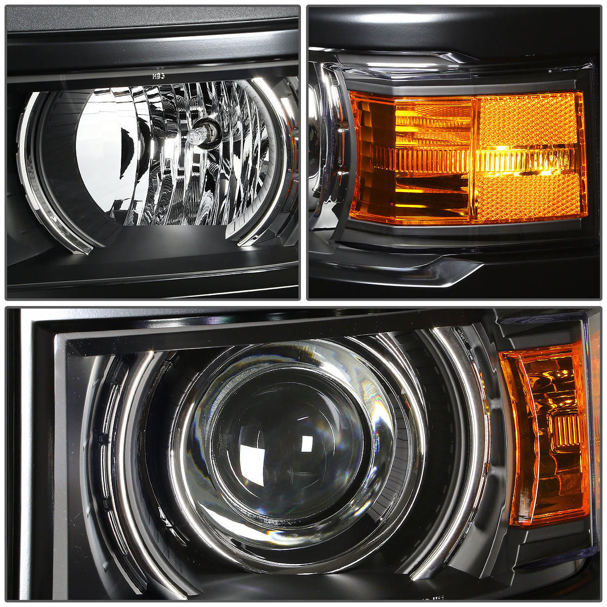 Projector Headlights<br>14-15 Chevy Silverado 1500-3500/ HD