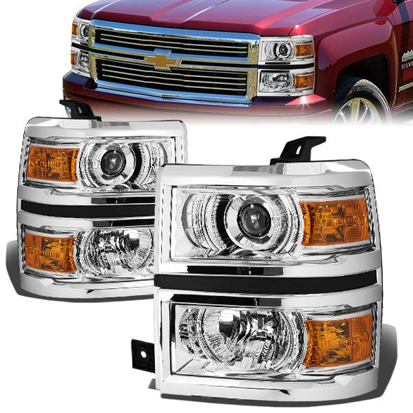 Projector Headlights<br>14-15 Chevy Silverado 1500