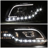 LED DRL Projector Headlights<br>05-08 Audi A4, 06-08 S4