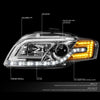 LED DRL Projector Headlights<br>05-08 Audi A4, 06-08 S4