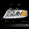 LED DRL Projector Headlights<br>98-01 Audi A6 Quattro