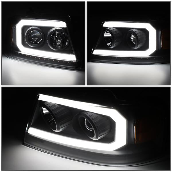 LED DRL Sequential Headlights<br>04-08 Ford F-150, 06-08 Lincoln Mark LT