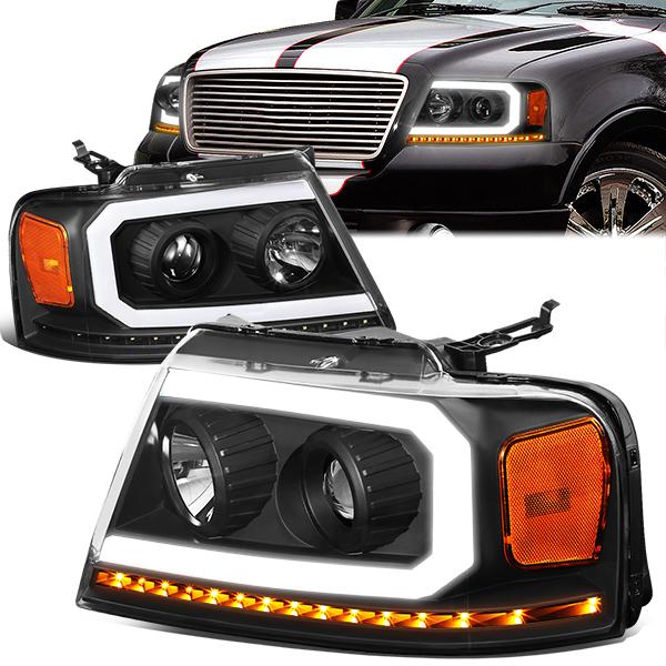 LED DRL Sequential Headlights<br>04-08 Ford F-150, 06-08 Lincoln Mark LT