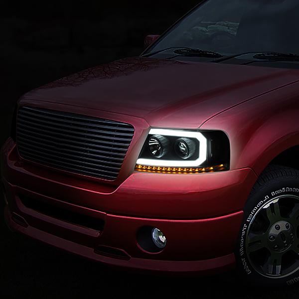 LED DRL Sequential Headlights<br>04-08 Ford F-150, 06-08 Lincoln Mark LT