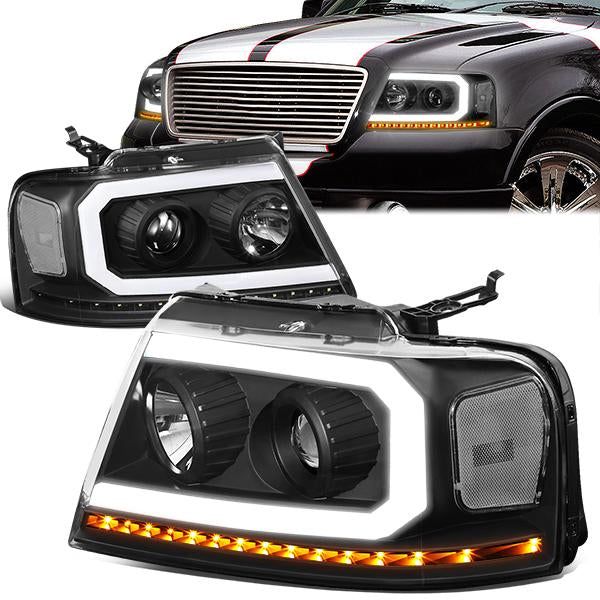 LED DRL Sequential Headlights<br>04-08 Ford F-150, 06-08 Lincoln Mark LT