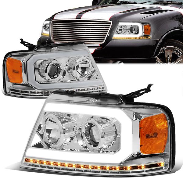 LED DRL Sequential Headlights<br>04-08 Ford F-150, 06-08 Lincoln Mark LT