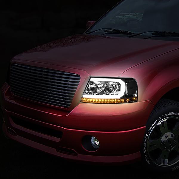 LED DRL Sequential Headlights<br>04-08 Ford F-150, 06-08 Lincoln Mark LT