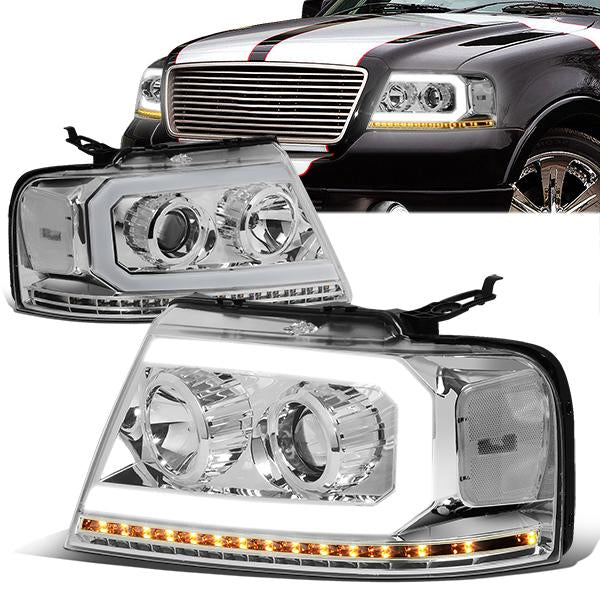 LED DRL Sequential Headlights<br>04-08 Ford F-150, 06-08 Lincoln Mark LT