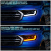 LED DRL Sequential Switchback Projector Headlights<br>19-22 Ford Ranger XL XLT