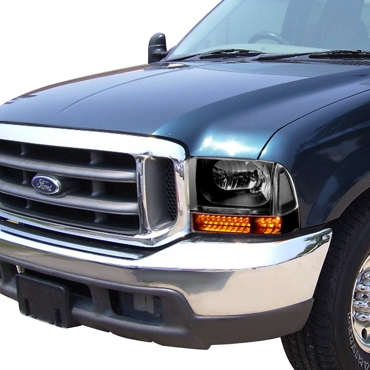 LED Turn Signal Headlights<br>99-04 Ford F-250 F-350/SD Excursion