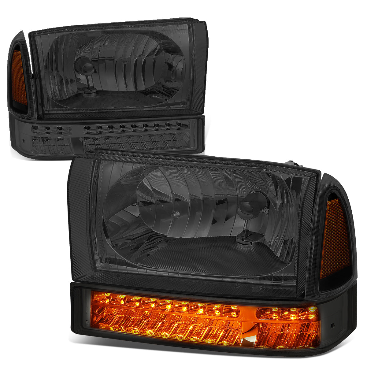 LED Turn Signal Headlights<br>99-04 Ford F-250 F-350/SD Excursion