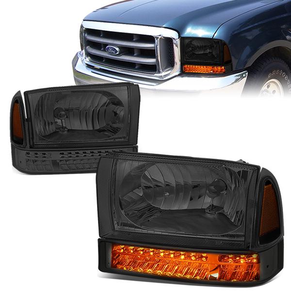 LED Turn Signal Headlights<br>99-04 Ford F-250 F-350/SD Excursion