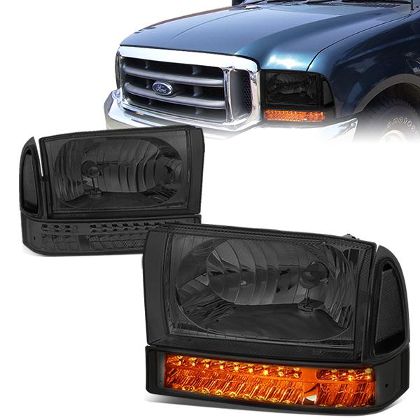 LED Turn Signal Headlights<br>99-04 Ford F-250 F-350/SD Excursion