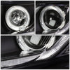 LED DRL Halo Projector Headlights<br>12-13 Honda Civic Coupe, 12-15 Civic Sedan