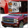 LED DRL Projector Headlights<br>14-15 Chevrolet Silverado 1500