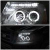 LED DRL Halo Projector Headlights<br>04-08 Ford F-150, 06-08 Lincoln Mark LT