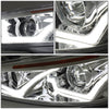 LED DRL Halo Projector Headlights<br>15-17 Ford Focus