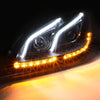 LED DRL Projector Headlights<br>00-06 Mercedes Benz S430 S500 S600