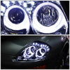 LED DRL Halo Projector Headlights<br>00-05 Mitsubishi Eclipse