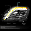 LED DRL Projector Headlights<br>13-15 Mercedes GLK250 GLK280 GLK300 GLK350