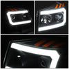 LED DRL Projector Headlights<br>04-15 Nissan Titan, 05-07 Armada