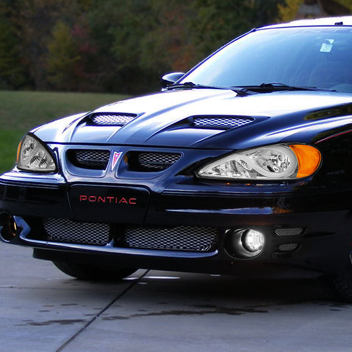 LED DRL Headlights<br>99-05 Pontiac Grand Am