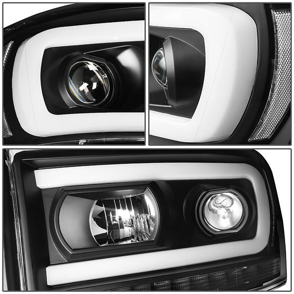 LED DRL Sequential Projector Headlights<br>06-08 Dodge Ram 1500 2500 3500