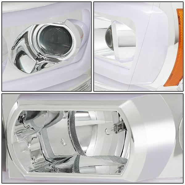 LED DRL Sequential Projector Headlights<br>06-08 Dodge Ram 1500 2500 3500