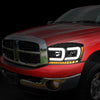 LED DRL Sequential Projector Headlights<br>06-08 Dodge Ram 1500 2500 3500