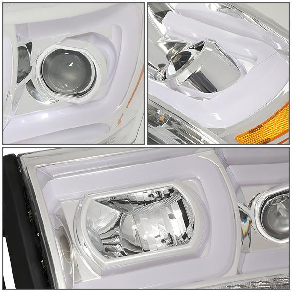 LED DRL Sequential Projector Headlights<br>06-08 Dodge Ram 1500 2500 3500