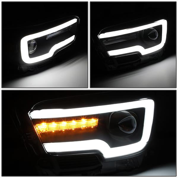 LED DRL Sequential Projector Headlights<br>16-20 Toyota Tacoma