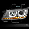 LED DRL Halo Projector Headlights<br>09-17 Dodge Journey