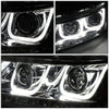 LED DRL Halo Projector Headlights<br>09-17 Dodge Journey