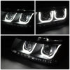 LED DRL Halo Projector Headlights<br>09-17 Dodge Journey