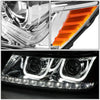 LED DRL Halo Projector Headlights<br>09-17 Dodge Journey